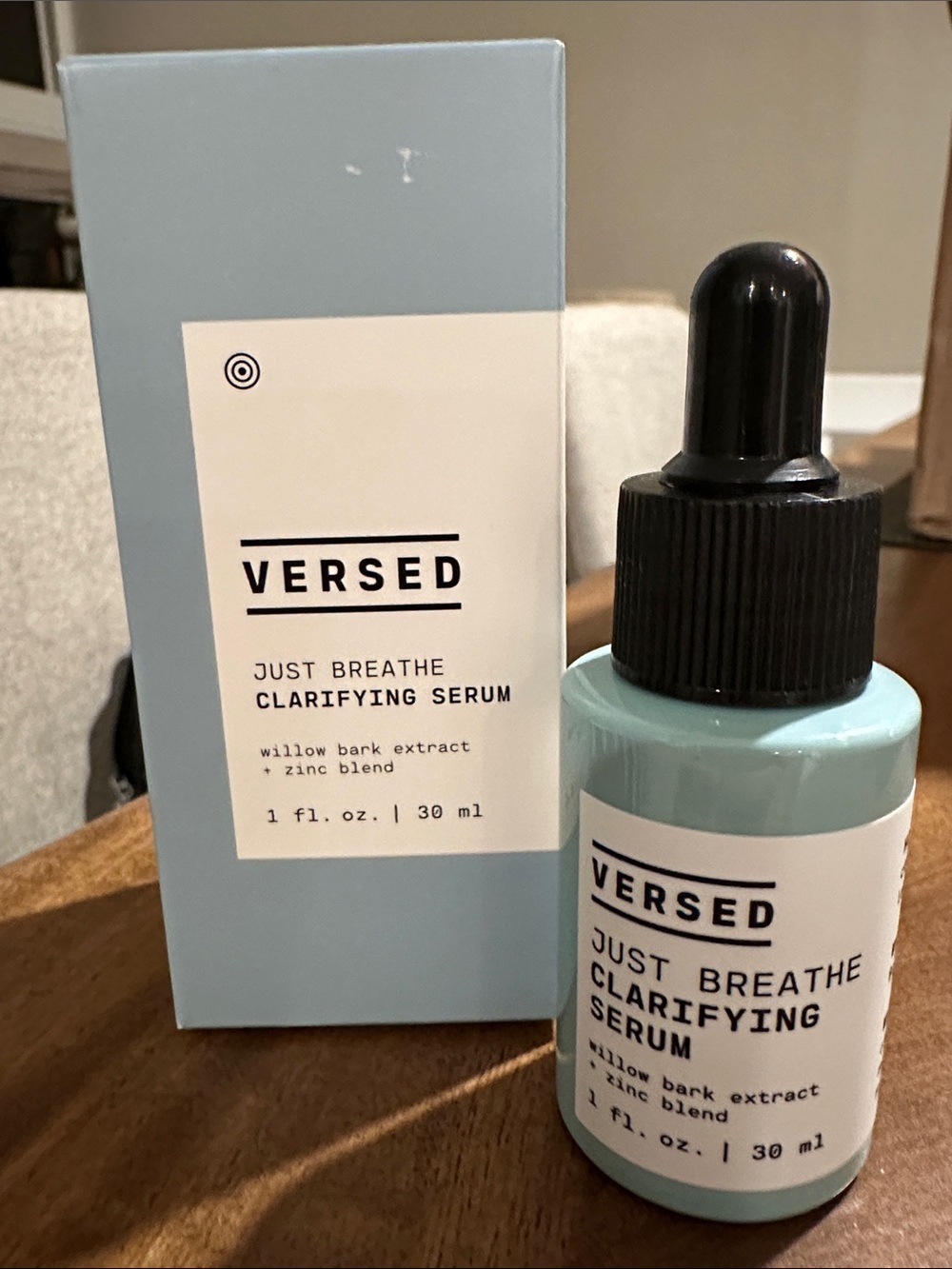 NIB Versed Just Breathe Clarifying Serum 1 fl oz